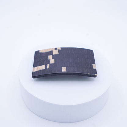 Color Wood / Hairclip / 6cm / Rectangurer