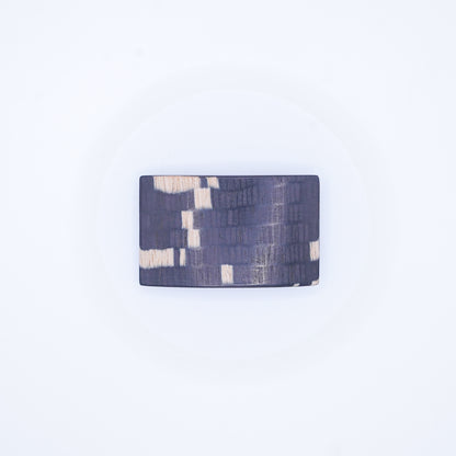 Color Wood / Hairclip / 6cm / Rectangurer
