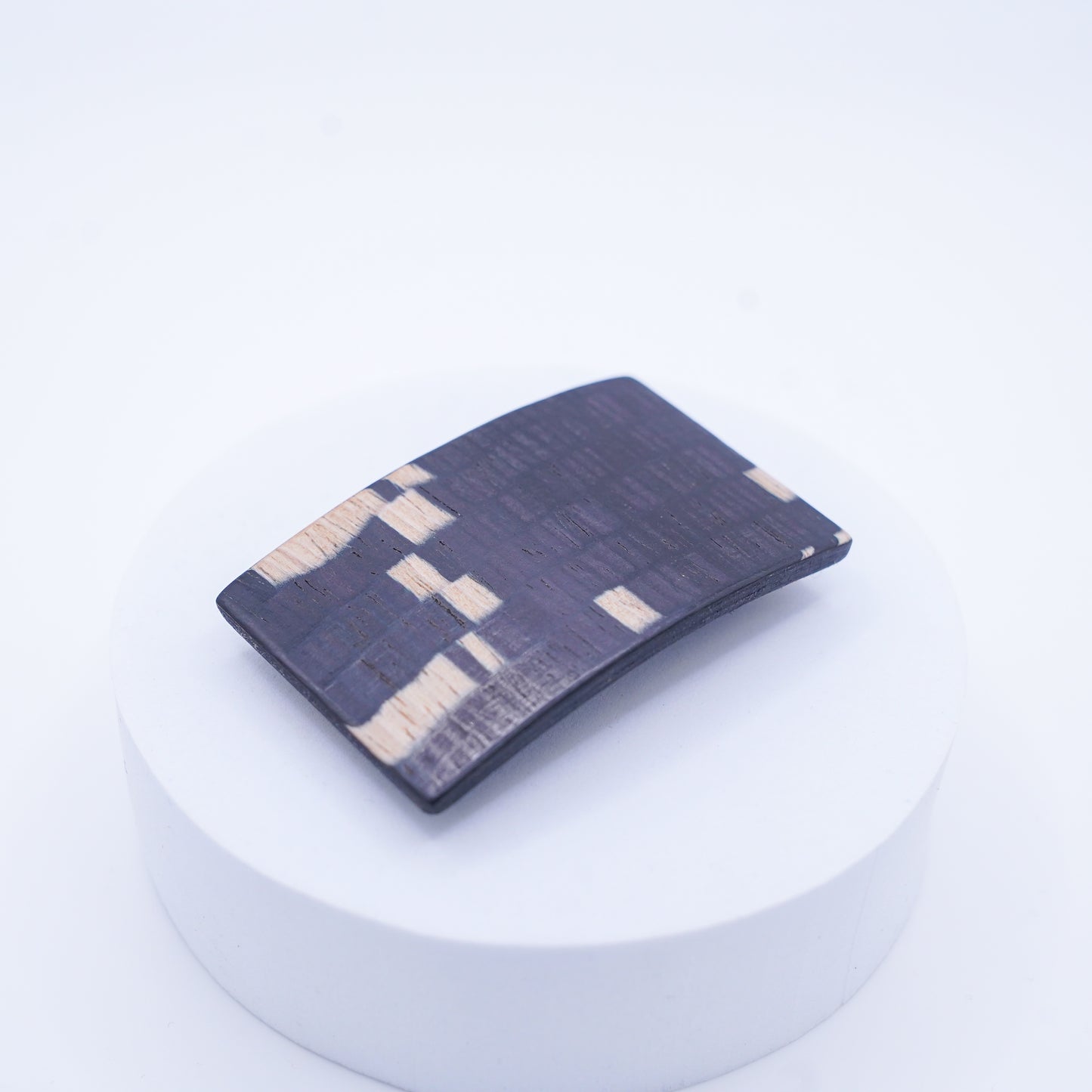 Color Wood / Hairclip / 6cm / Rectangurer