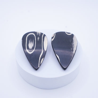 ヘアクリップ(KOST KAMM) Wood  Hair Clip Teardrop shaped　A
