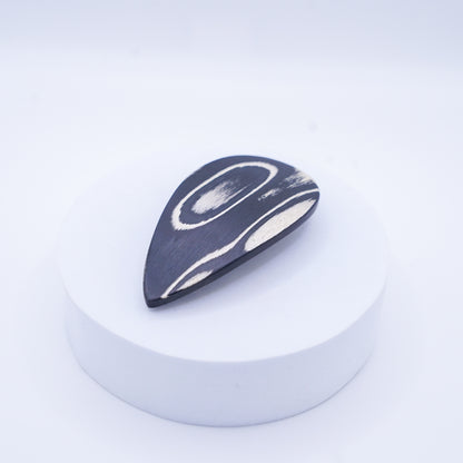 ヘアクリップ(KOST KAMM) Wood  Hair Clip Teardrop shaped　A