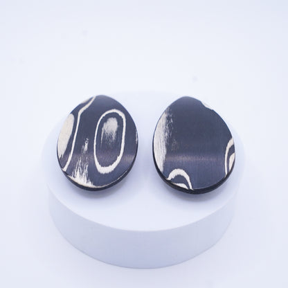 ヘアクリップ(KOST KAMM) Wood  Hair Clip Teardrop shaped　A